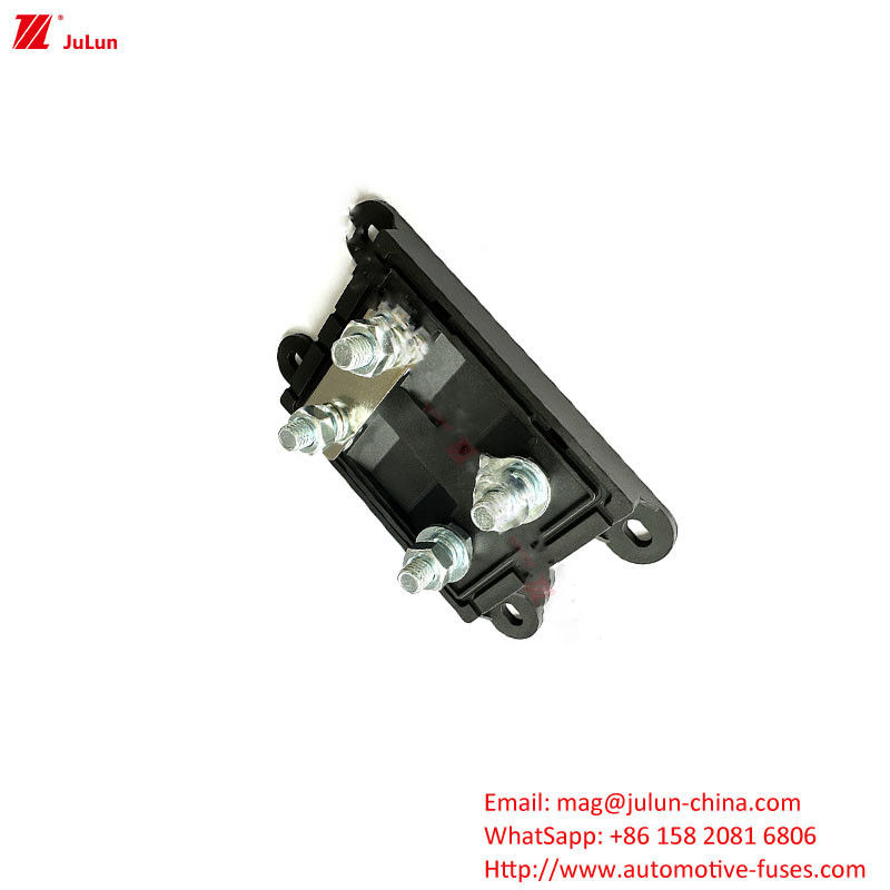 Eu UL সার্টিফাইড ইলেকট্রিক যানবাহন 32V DIN ট্র্যাক ফিউজ হোল্ডার একক মেরু দ্বি-পোলার স্বয়ংক্রিয় তামা ফিউজ হোল্ডার