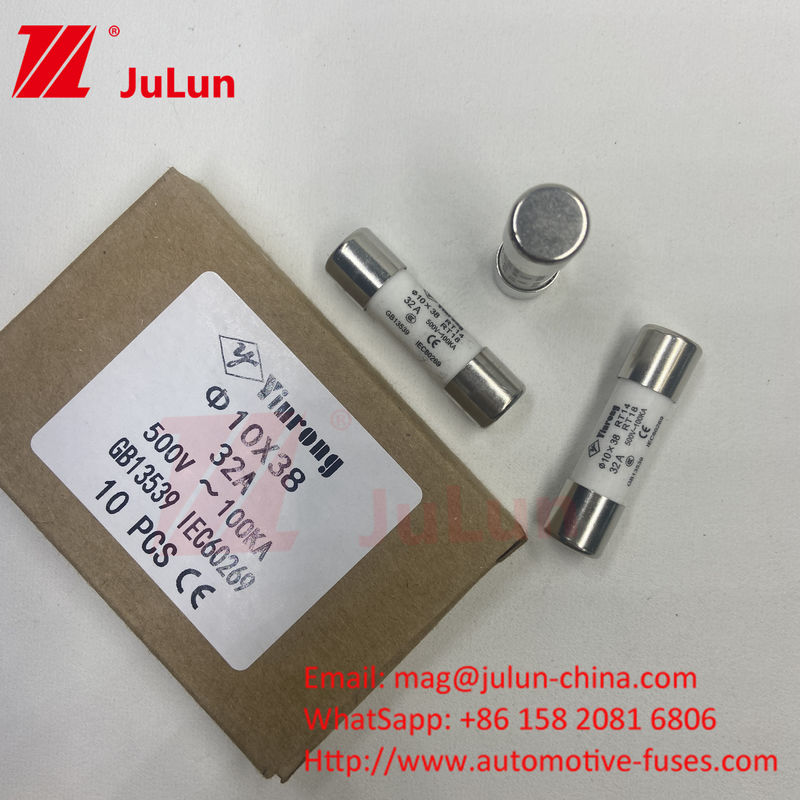 PV 6A 10*38mm AC500/690V ব্রেকিং ক্ষমতা TUV প্যানেল মাউন্ট Pv স্ট্রিং ফিউজ সিই সার্টিফাইড
