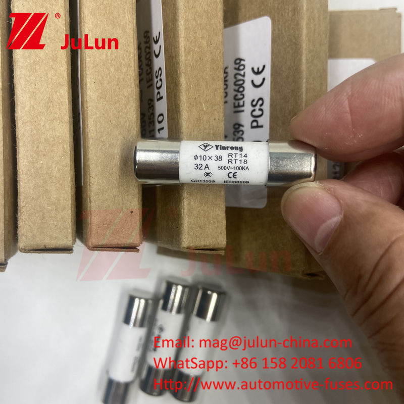 7A 10*38mm AC380V AC500V AC690V AC800V সিরামিক সোলার পিভি ফিউজ ফোটভোলটাইক সিস্টেমের জন্য