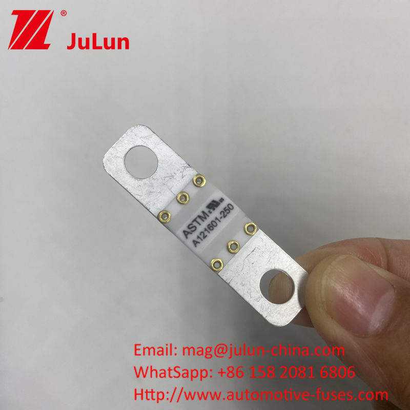 A121601-250A A121601-200A উচ্চ বর্তমান EV শক্তি সঞ্চয় ব্যাটারির জন্য ASTM কপার অটোমোটিভ ব্লেড ফিউজ