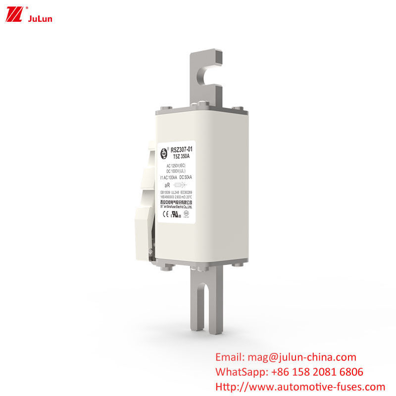 200A DC1000V বৈদ্যুতিক সরঞ্জাম জন্য উচ্চ ভোল্টেজ ফিউজ আংশিক পরিসীমা সুরক্ষা জন্য ফিউজ উপর বোল্ট