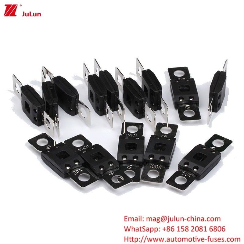 মিডিয়াম ফর্ক বোল্ট টাইপ অটোমোটিভ ফিউজ 32V/48V/72V রেটিং এবং স্ক্রু এম 8 মাউন্ট