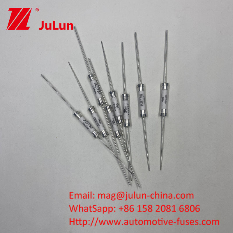 HV660 20A 500VDC ASTM 30KA সিরামিক অ্যাক্টিং ফিউজ 10A-30A 500VDC PCB হোল ইনস্টলেশন অটোমোটিভ ফিউজ