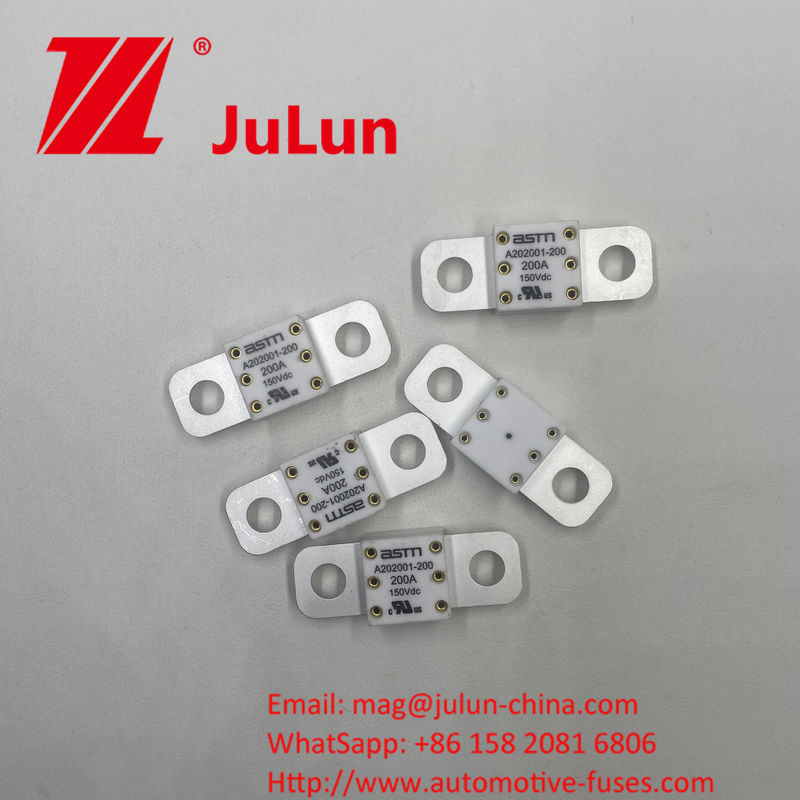 স্ক্রু বোল্ট মাউন্ট A202001-300A 150VDC সিরামিক অটোমোটিভ ফিউজ পাওয়ার রূপান্তর জন্য উপযুক্ত 150VDC আউটপুট ভোল্টেজ