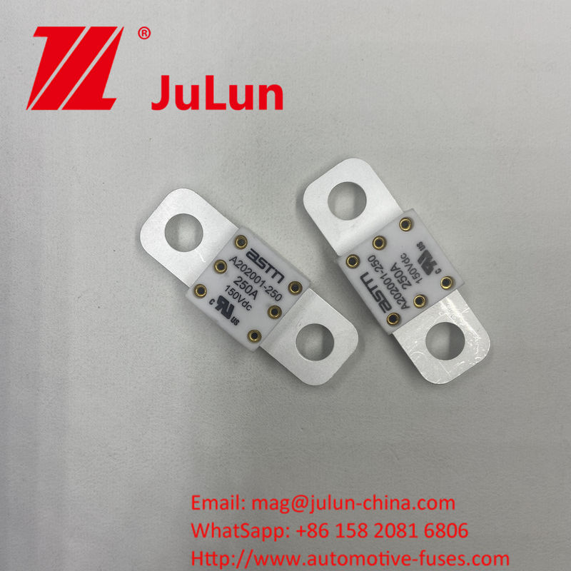 A202001-100A 150VDC ইভি ট্র্যাকশন সিস্টেমের জন্য সিরামিক অটোমোটিভ ফিউজগুলি এম 8 ইনস্টলেশনের জন্য সুপারিশকৃত স্ট্রাইট টর্ক 11-13N·m