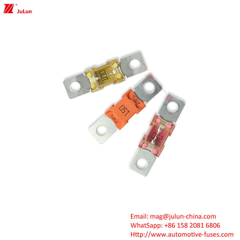50A-500A LittelFuse টার্মিনাল নিউ এনার্জি যানবাহনের ইলেকট্রনিক সার্কিট সুরক্ষার জন্য রেটযুক্ত বর্তমান ফিউজ