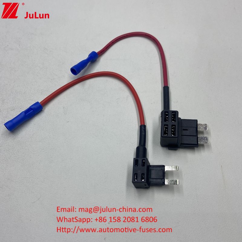 F3A 5A 10A 15A ফিউজ ট্যাপ 16AWG গাড়ি একটি সার্কিট যুক্ত করুন ACU ব্লেড ফিউজ অ্যাডাপ্টার গাড়ির জন্য ফিউজ হোল্ডার সহ ট্রাক