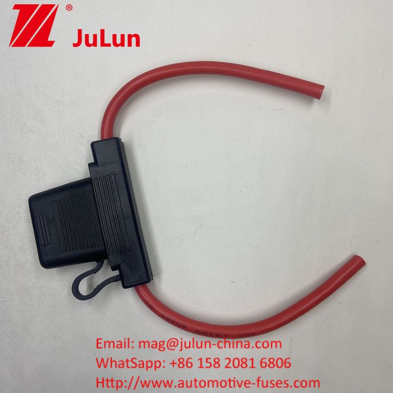 এটিসি/এটিও কাস্টম ইনলাইন ফিউজ হোল্ডার 14AWG 16AWG 18AWG 20AWG ওয়্যারিং হার্নস 80AMP ব্লেড ফিউজ অটোমোটিভ ফিউজ হোল্ডার