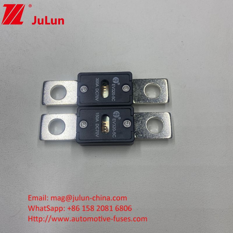 EV320-5X 80A 70VDC SINOFUSE সিরামিক অটোমোটিভ ফিউজ ছোট আকারের শর্ট সার্কিট সুরক্ষা তামা সিলভার কোয়ার্টজ স্যান্ড সোনার