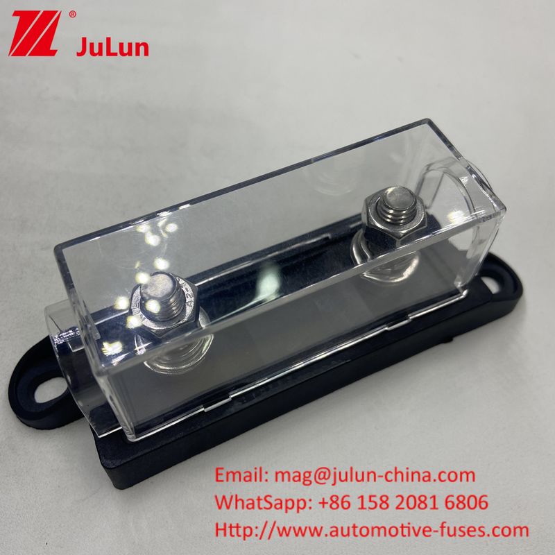 40A 50A 60A 70A 80A 100A 200A 250A 300A 400A 500A এএনএম মেগা বোল্ট-ডাউন অটো ফিউজ হোল্ডার ব্লক ক্লিয়ার আইসোলেটিং কভার সহ