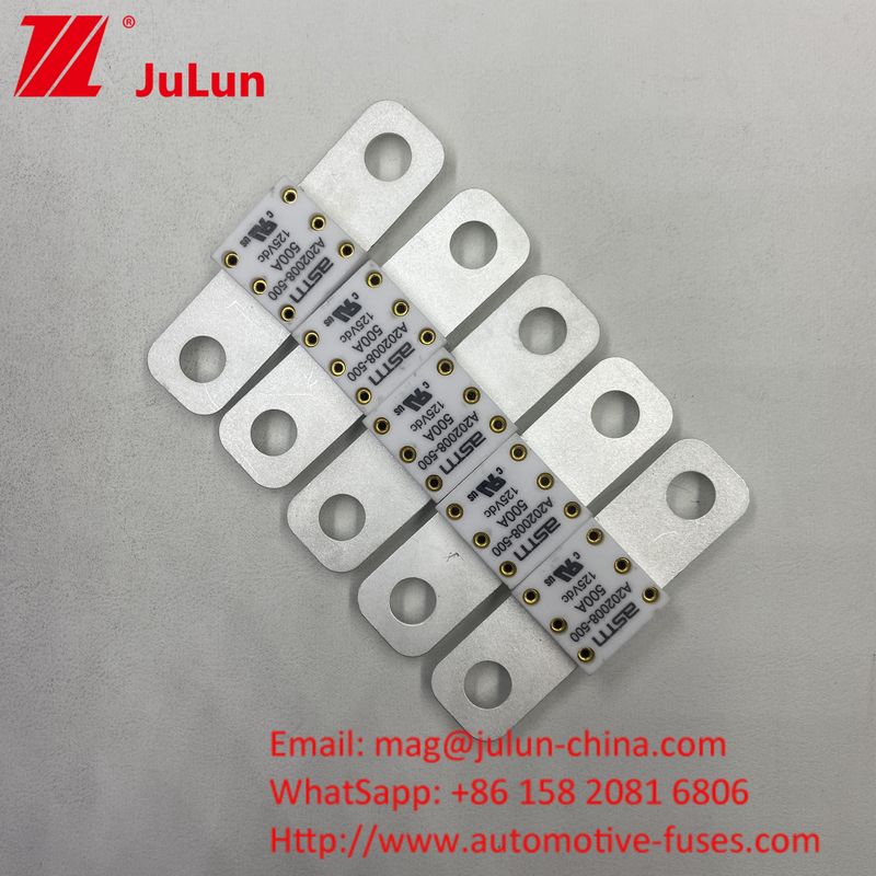 100A 125VDC কার ব্যাটারি ফিউজ সিরামিক ধাতু শর্ট সার্কিট সুরক্ষা শুধুমাত্র উচ্চ বর্তমান