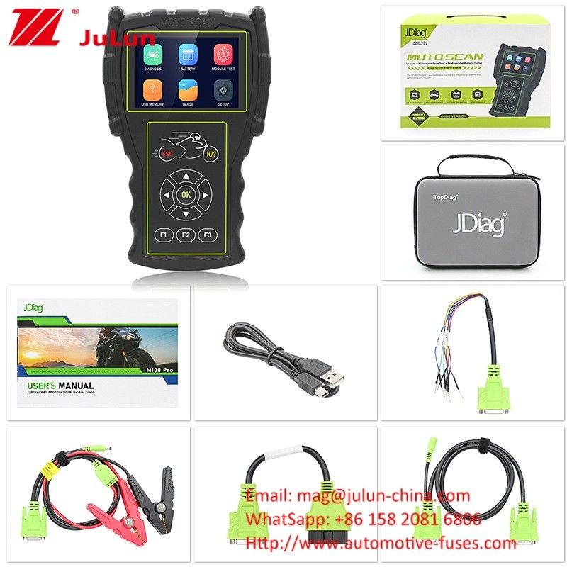 মোটরসাইকেল ডিটেক্টর M100 প্রো মোটর স্ক্যানার Ecu OBD ত্রুটি ডায়াগনস্টিক যন্ত্র JDiag