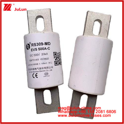 RS309-EVS 500A-C 500VDC 20KA GB টিউবুলার সিরামিক পাওয়ার ব্যাটারি সিস্টেম ইলেকট্রিক যানবাহনের জন্য সিরামিক অটোমোটিভ ফিউজ এবং পাওয়ার ড্রাইভ পাওয়ার সিস্টেম