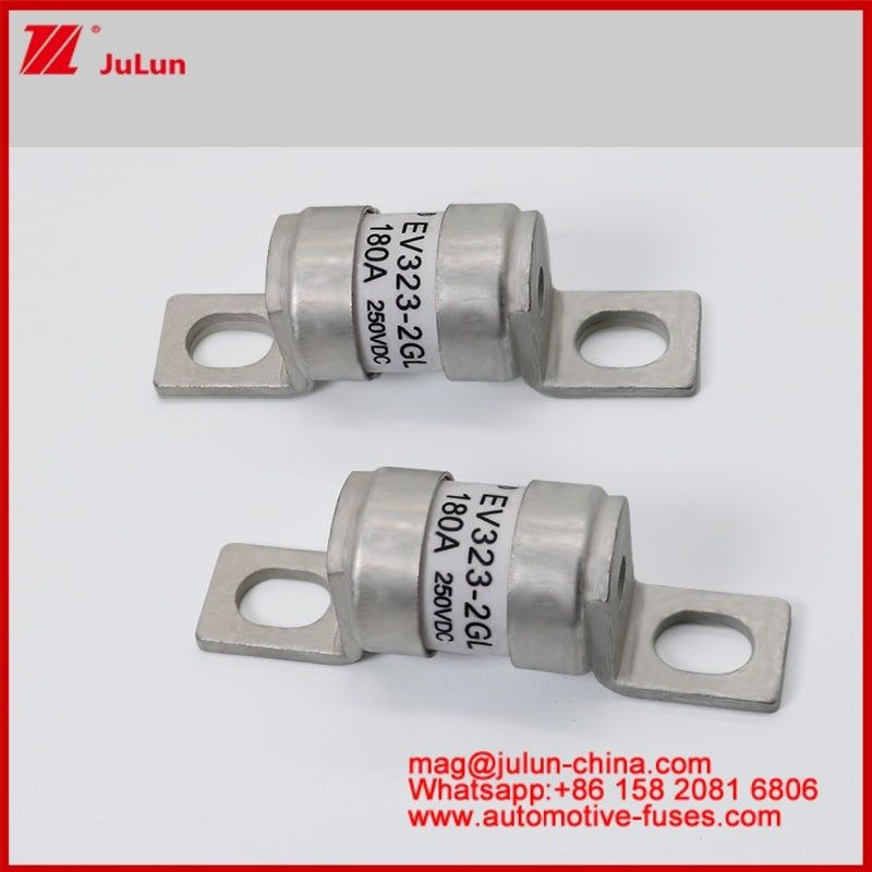 EV322-2GL 180A 250VDC বোল্ট সংযোগ কাঠামো ইলেকট্রিক যানবাহনের জন্য সিরামিক টিউবুলার ফিউজ এম 6 এম 8 মেরামত ছোট আকার উচ্চ ভাঙ্গন ক্ষমতা