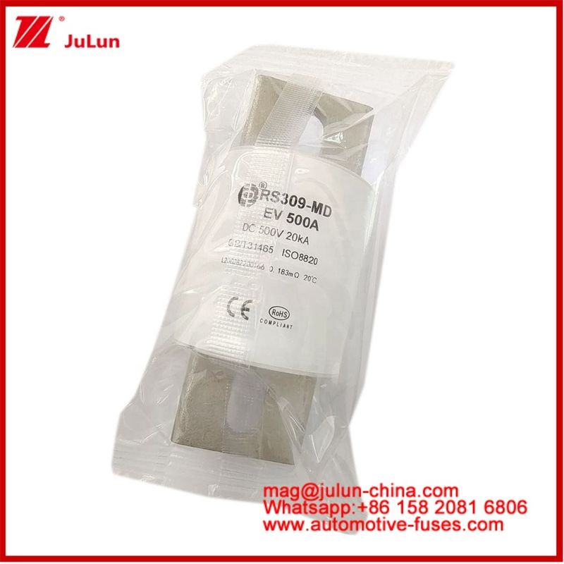 কারেমিক 500A 500VDC RS309-MD টিউবুলার 500VAC 200KA 50KA ডিসি পারফরম্যান্স ইলেকট্রিক যানবাহন ফিউজ অটোমোবাইল বোল্ট স্টাড মাউন্ট ইভি বা এইচইভি অ্যাপ্লিকেশন