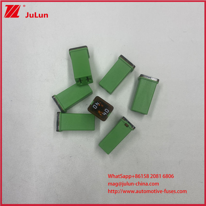40A সবুজ জেসিএএসই 0495040 অটোমোটিভ কার মেরিন আরভি ব্লেড ফিউজ পিইসি 32VDC-এ রেট করা হয়েছে