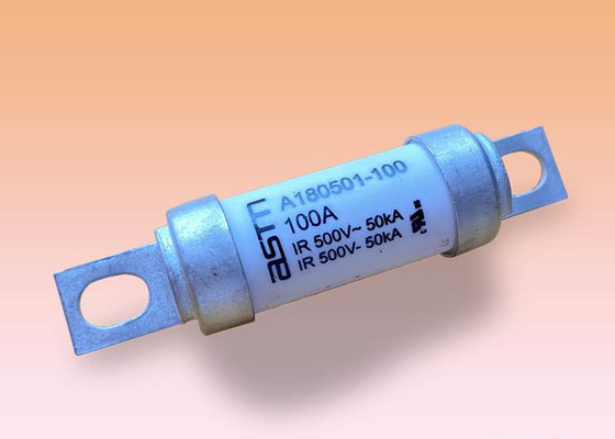 ইলেকট্রনিক্সের জন্য ফাস্ট অ্যাক্টিং 100 Amp কার ফিউজ 500v Ac ভোল্টেজ সাদা রঙ