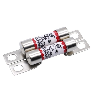EV322 3EL বৈদ্যুতিক যানবাহন ফিউজ 10A 16A 20A 25A 32A 700VDC বোল্টেড টাইপ রাউন্ড টিউব