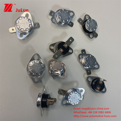 KSD301 থার্মোস্ট্যাট 10A 250V বিমেটাল ক্যাটার কফির জন্য ব্যবহৃত থার্মোস্ট্যাট তাপমাত্রা নিয়ন্ত্রক