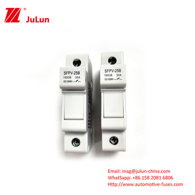 সিলিন্ডারিকাল আকৃতির সৌর PV ফিউজ 1000VDC 30kA ব্রেকিং ক্ষমতা এবং সিরামিক শরীরের সাথে