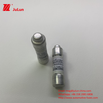 30A উচ্চ বর্তমান 4A 5A 6A 600V PV সিরামিক অটোমোটিভ ফিউজ সৌর জংশন বক্সের জন্য ডিসি ফল্ট বর্তমান 50KA
