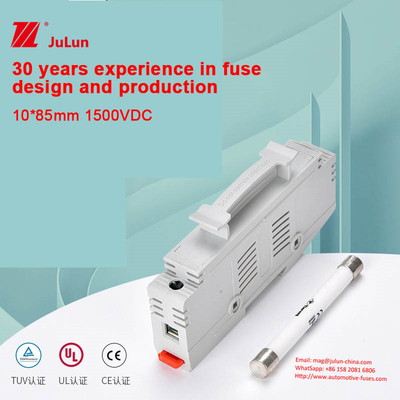 ইন্ডাস্ট্রিয়াল গ্রেড ফোটোভোলটাইক ফিউজ 1000V DC 15A উচ্চ ভোল্টেজ রেটিং 1500V DC 40A DC