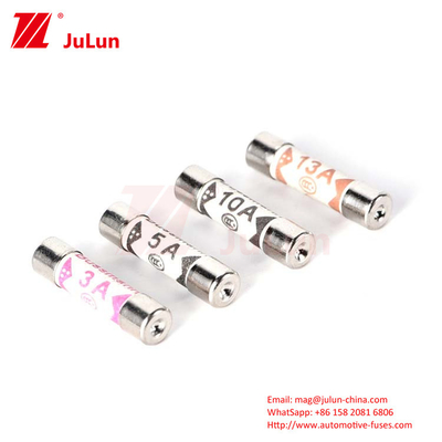 BUSSMANN BS1362 ইউকে সিরামিক অটোমোটিভ ফিউজ 6*25mm 3A 5A 7A 10A 13A 20A নিরাপত্তা বিধি
