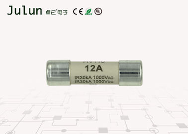 10x38mm 12 এমপি সৌর পিভি ফিউজ 1000V এসি / ডিসি এইচভিডিসি / ডিজিটাল যন্ত্রের জন্য