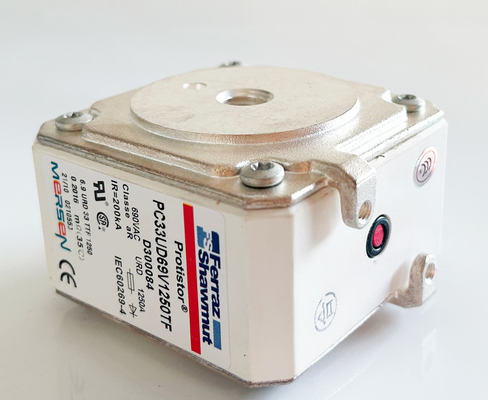 Ferraz D300084 অরিজিনাল সিরামিক যানবাহন ফিউজ 1250A 690V 200KA ডিসি ফল্ট বর্তমান