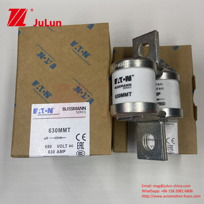 BUSSMANN 630MMT 690V 630A সিরামিক কপার টুইন ফ্ল্যাট প্লেট বোল্ট টাইপ অটোমোটিভ ফিউজ By BUSSMANN