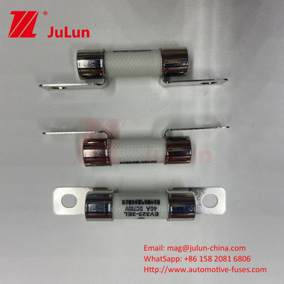 সিরামিক টিউব 15A 40A 50A EV ফিউজ 750VDC EV32510A-50A 750VDC সিরামিক বোল্ট মাউন্ট অটোমোটিভ ফিউজ
