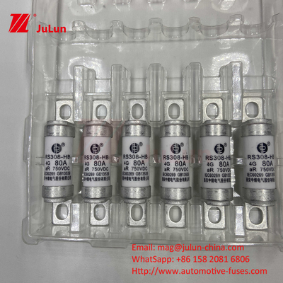 750VDC সিরামিক অটোমোটিভ ফিউজ RS308 HB 4G উচ্চ তাপমাত্রা 10A 20A 25A 30A 40A 50A 63A 80A 100A 750VDC ফিউজ