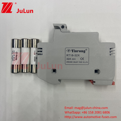 পেশাদার কারখানা BYPV-18 1pole 16a 1000v Dc Din রেল ফিউজ হোল্ডার 1500v Dc সোলার ফিউজ সহ