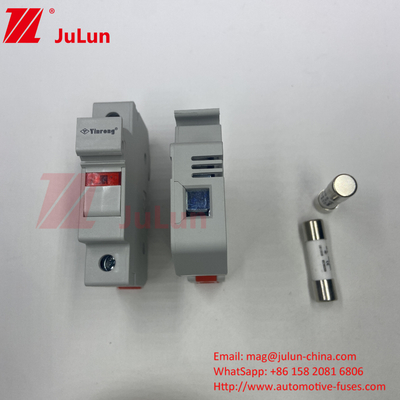 IEC60269.6 স্ট্যান্ডার্ড 1000VDC উচ্চ ভোল্টেজ সৌর ফিউজ ফিউজ সহ সামুদ্রিক সৌর ফিউজ হোল্ডার