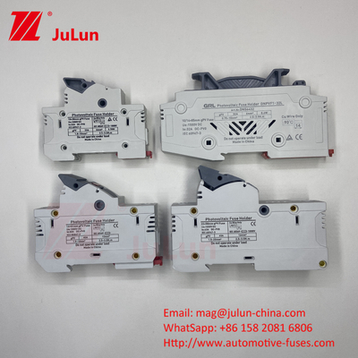 SeanRo সৌর PV Din রেল ফিউজ হোল্ডার ফিউজ লিঙ্ক জন্য 10 * 38mm 1000V 15amp ডিসি ফিউজ 25A