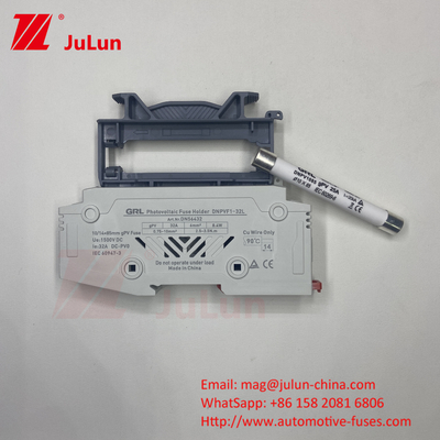PV-50L ফিউজ সিলিন্ড্রিকাল সিরামিক ফিউজ 22*58mm 1000DV ফোটোভোলটাইক নিম্ন ভোল্টেজ সৌর ফিউজ ধারক
