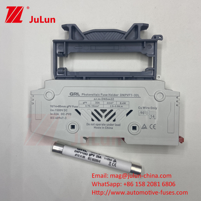 ফিউজ 1500vdc 20a DNPVF1-32L সৌর সিস্টেম Pv ফিউজ 1500vdc ফাস্ট ব্লো সিরামিক DIN রেল মাউন 10x85MM 1500V তাপীয় ফিউজ
