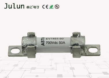 বৈদ্যুতিক যানবাহন ডিসি ফিউস 700V 50A হাইব্রিড যানবাহন ফিউস সিরামিক মোটরসাইকেল ফিউজ