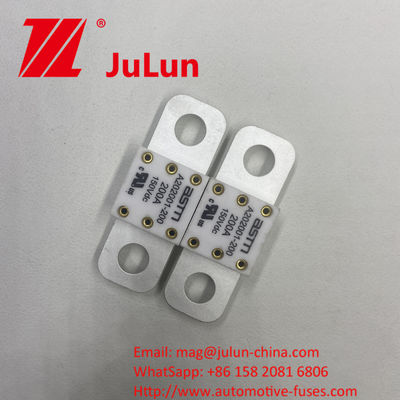 ছোট আকারের সিরামিক অটোমোটিভ ফিউজ A202001-400A 125DC উচ্চ বর্তমান রেটিং এবং শর্ট সার্কিট সুরক্ষার জন্য স্ক্রু বোল্ট মাউন্ট পদ্ধতি সহ