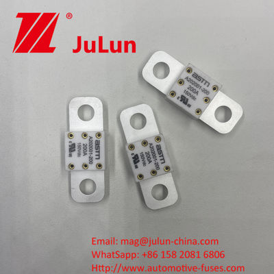 ASTM A202001-100A 150VDC ছোট আকারের সিরামিক অটোমোটিভ ফিউজগুলি M8 উচ্চ বর্তমানের নামমাত্র শর্ট সার্কিট সুরক্ষার জন্য 11-13N·m সংকীর্ণ টর্ক প্রস্তাবিত