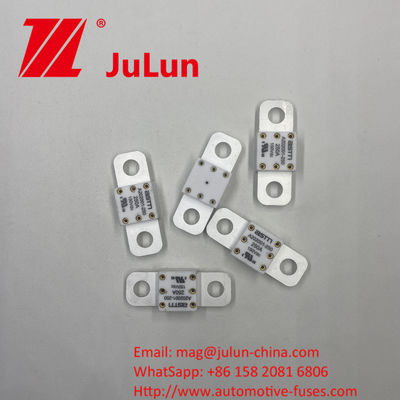 বৈদ্যুতিক বৈশিষ্ট্য ASTM A202001 300A 150VDC ভারী দায়িত্ব সরঞ্জাম জন্য সিরামিক অটোমোটিভ ফিউজ