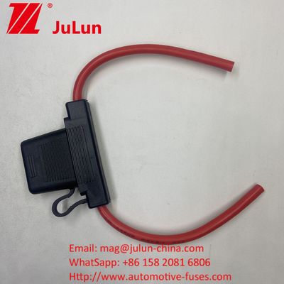 এটিসি/এটিও কাস্টম ইনলাইন ফিউজ হোল্ডার 14AWG 16AWG 18AWG 20AWG ওয়্যারিং হার্নস 80AMP ব্লেড ফিউজ অটোমোটিভ ফিউজ হোল্ডার