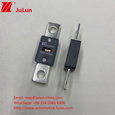 51 মিমি হোল দূরত্ব EV320-5X 125A 70VDC সিরামিক অটোমোটিভ ফিউজস GB/T31465.5-2015 সার্টিফিকেশন এবং 70VDC নামমাত্র ভোল্টেজ সহ