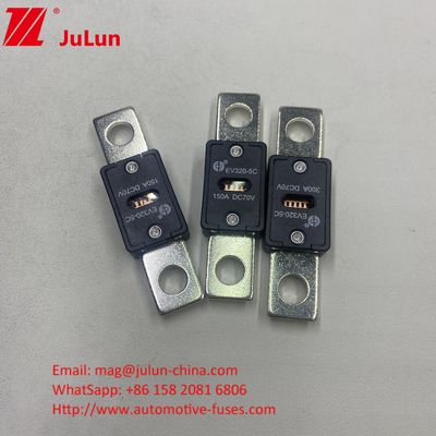 150A 70VDC EV320-5X সিরামিক অটোমোটিভ ফিউজ কোয়ার্টজ বালি বৈদ্যুতিক বৈশিষ্ট্য 1.0In 4 ঘন্টা 3.0In 10s সর্বোচ্চ