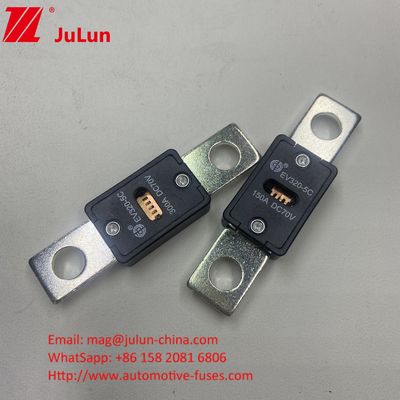 51 মিমি হোল দূরত্ব EV320-5C 80A 70VDC বৈদ্যুতিক গাড়ির চার্জিং ফিউজ