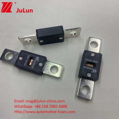51mm গর্ত দূরত্ব অটোমোটিভ EV320*-5X 225A 70VDC ফিউজ 68*19*10mm 6KA পারফরম্যান্স যানবাহনের জন্য ব্রেকিং ক্ষমতা
