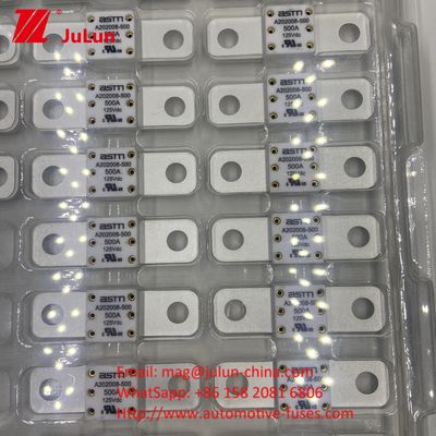 ASTM A202008 250A 125VDC ফ্ল্যাট প্লেট টাইপ অটো ব্লেড ফিউজ ফর বোল্ট