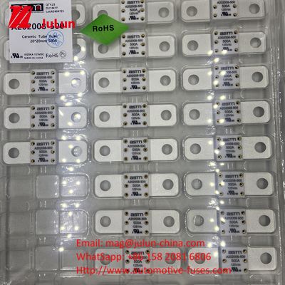 20KA Breaking A202008 ASTM 125V 150A ক্যাপাসিটি সিরামিক অটোমোবাইল ফিউজ অটোমোবাইল ফিউজ নিরাপত্তা এবং নির্ভরযোগ্যতা জন্য স্ক্রু বোল্ট মাউন্ট