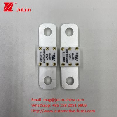 সিরামিক অটোমোটিভ 125VDC A202008 500A ফিউজ স্ক্রু বোল্ট মাউন্ট পদ্ধতি এবং 50.8mm গর্ত দূরত্ব