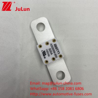 ASTM 400A 125VDC সিরামিক মেটাল কার ব্যাটারি ফিউজ অটোমোটিভ শিল্পের জন্য 68 * 17.7 * 12mm